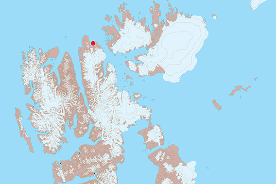 Crozierpynten map