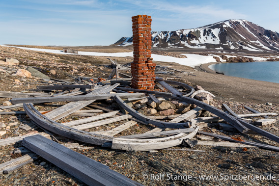 Crozierpynten im Sorgfjord, Station Gradmessungsexpedition