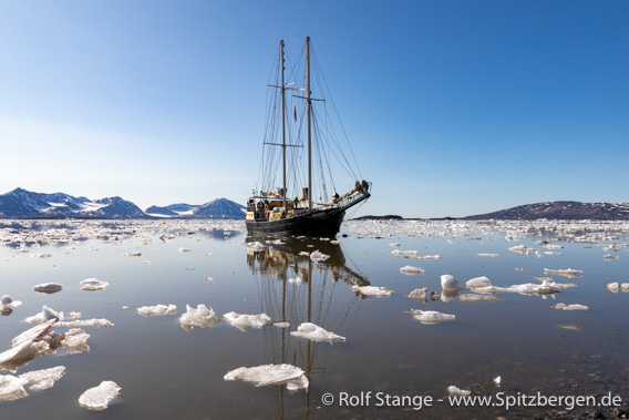 Meander im Kongsfjord, Spitzbergen