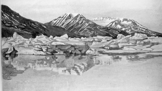 Eis im Adventfjord, Conway 1896