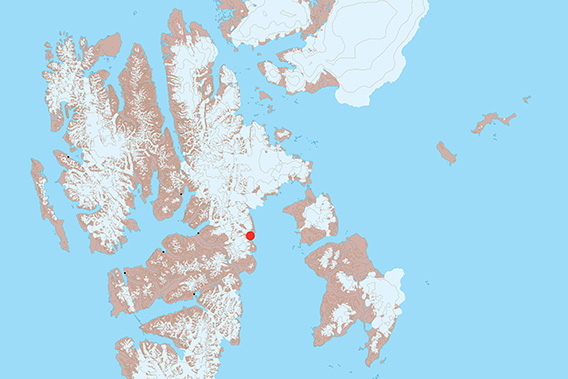 Mohnbukta, Karte