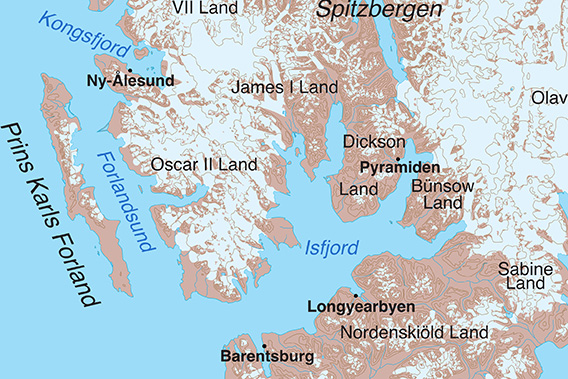 Karte Prins Karls Forland