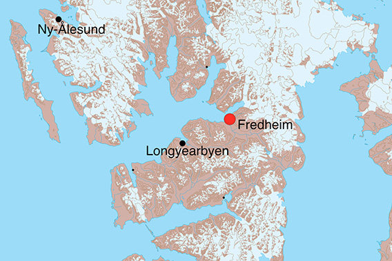 Fredheim, Karte