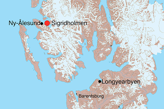 Lovénøyane, Sigridholmen: map