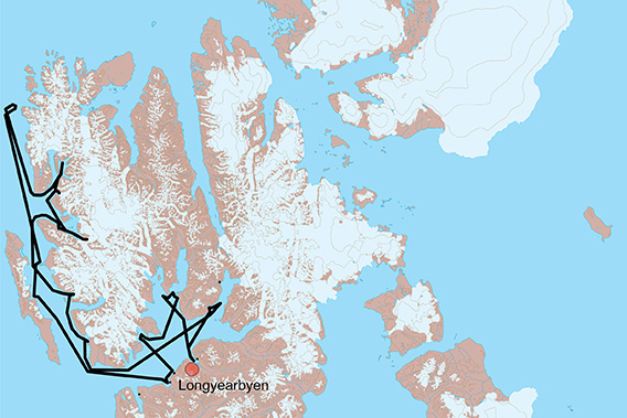SV Meander, Spitzbergen 2025, Karte