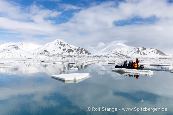 Segelschiff Meander in Spitzbergen 2025: Karte